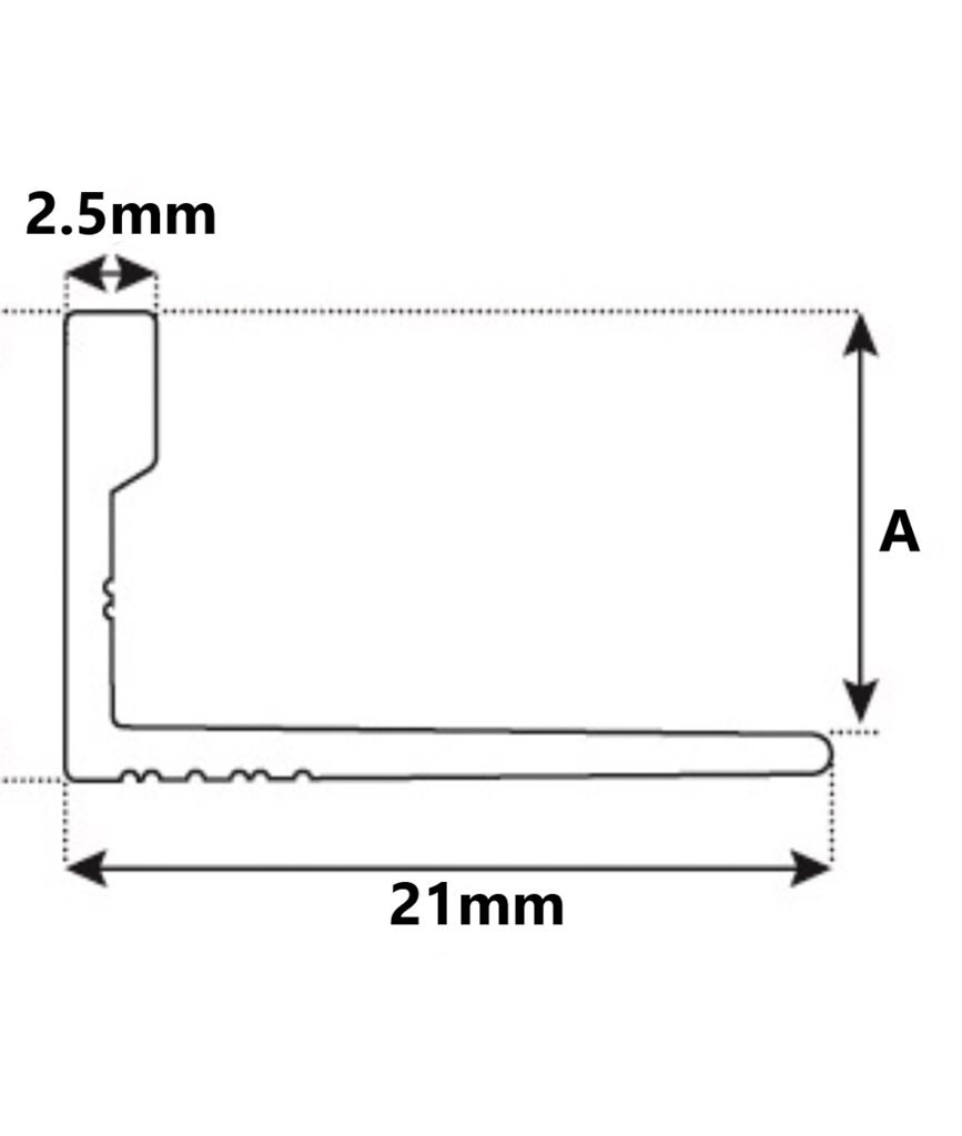 Aluminium Formable L-Shape Angle Bar - MJS Floorcoverings