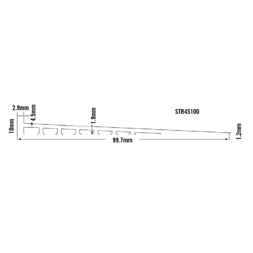 Used Transition Ramps 4.5mm Seamless Transition Ramp | MJS Floorcoverings